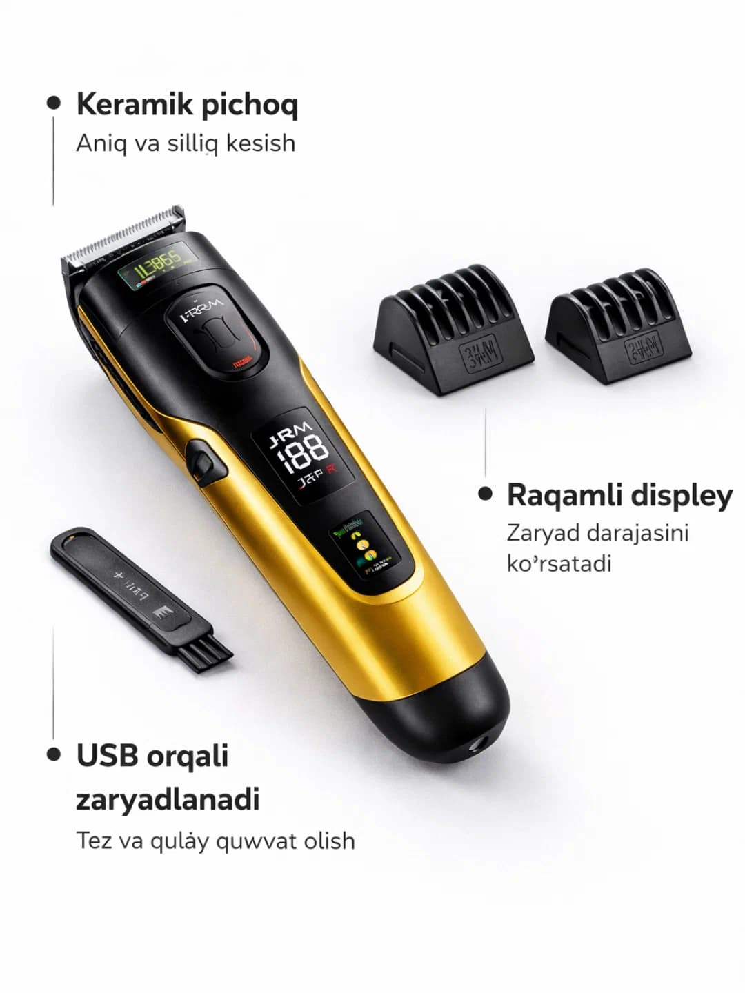 JRM Styler JR700 профессиональный триммер для волос и бороды