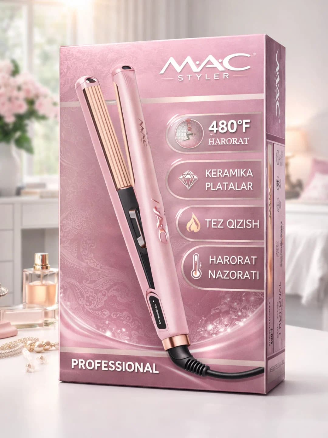 Выпрямитель для волос MAC Styler MC-5571, Titanium Crimper, 480°F